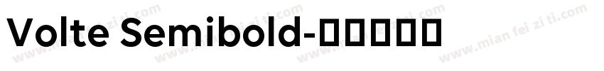 Volte Semibold字体转换